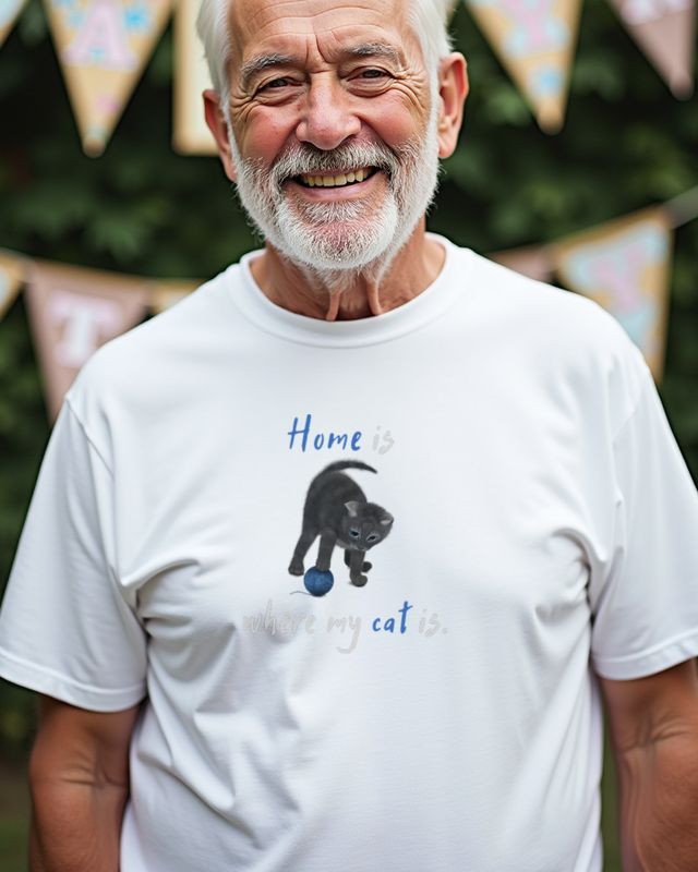 Kätzchen Zuhause - Süßes Katzen Motiv für Katzenfreunde – T-Shirt