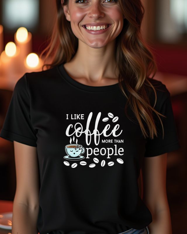 Ich mag Kaffee - I like Coffee Shirt Geschenkidee – T-Shirt