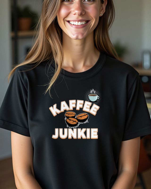 Kaffee Junkie - Lustiges Geschenk für Kaffeeliebhaber – T-Shirt