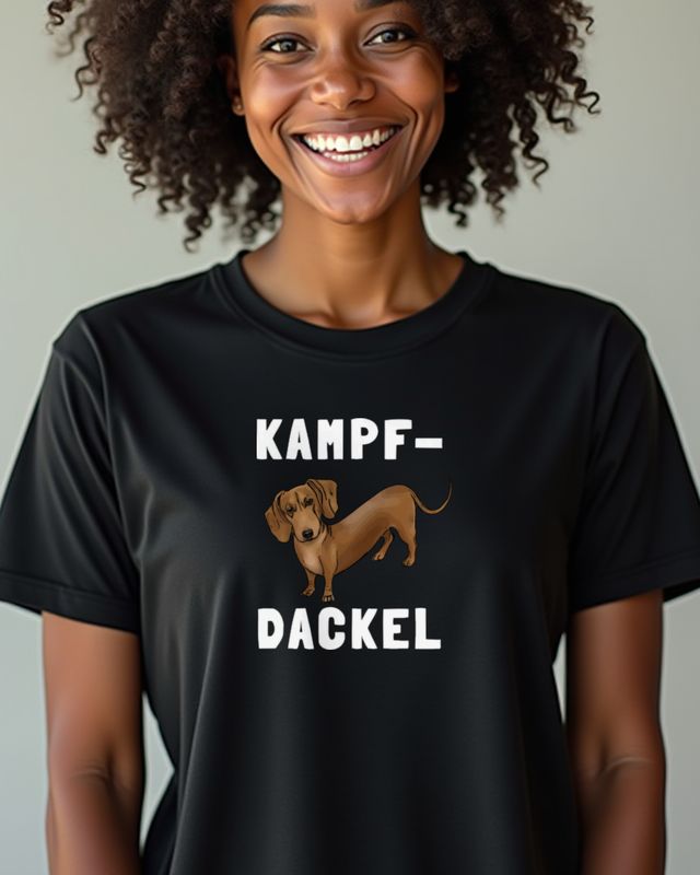Kampfdackel - Lustiges Dackel Motiv für Hundebesitzer – T-Shirt