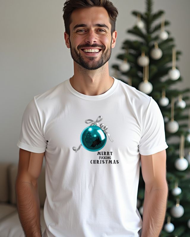 Kaputte Weihnachtskugel - Anti Weihnachten Motiv für Muffel – T-Shirt