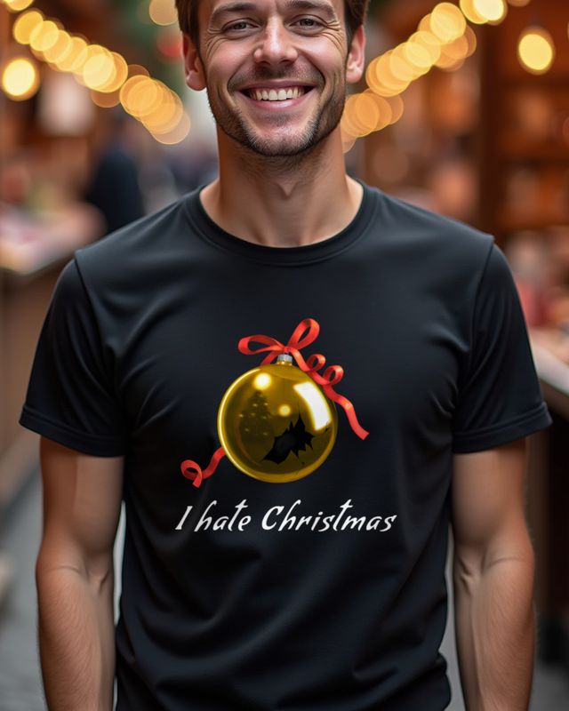 Kaputte Weihnachtskugel - I Hate Christmas - Anti Xmas – T-Shirt