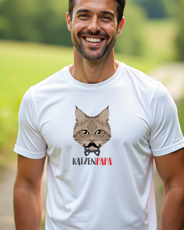 Cat Dad - Funny Cat Lover Gift for Men – T-Shirt