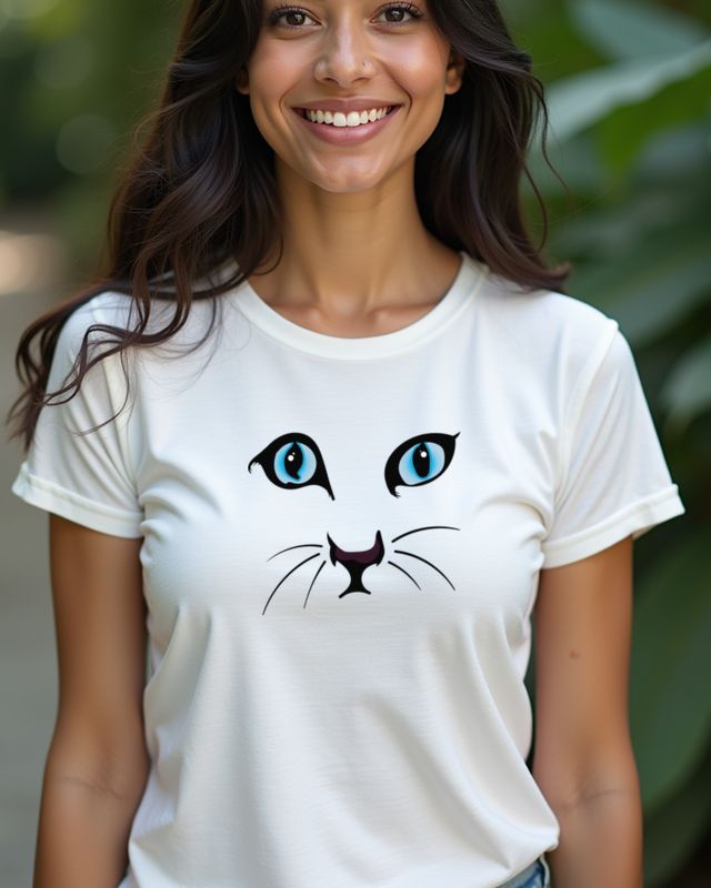 Cat Face - Cute Cat Design for Cat Lovers β T-Shirt