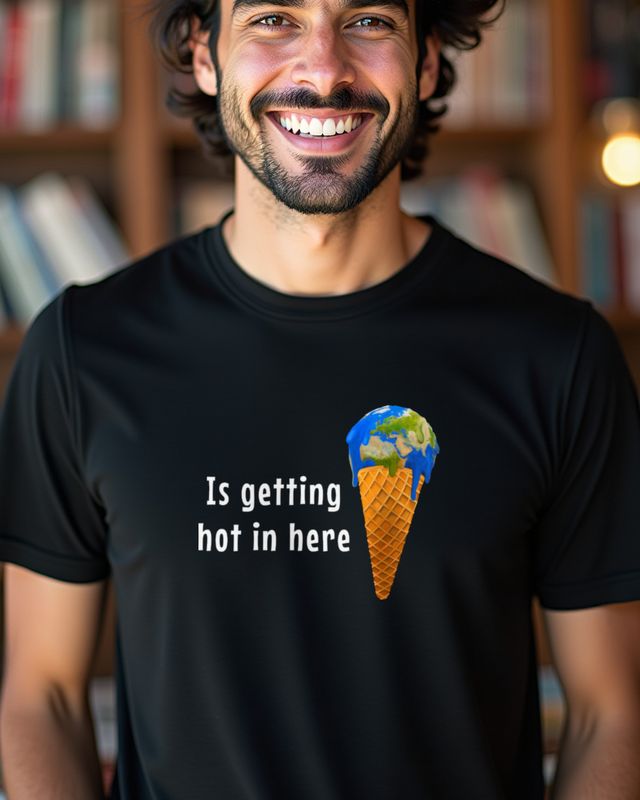 Keep it cool - Erde als Eis - Witziges Klimawandel Shirt