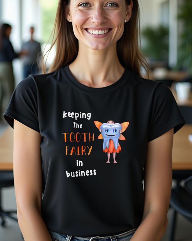 Keeping the Tooth Fairy in Business - Zahnarzt Spruch – T-Shirt