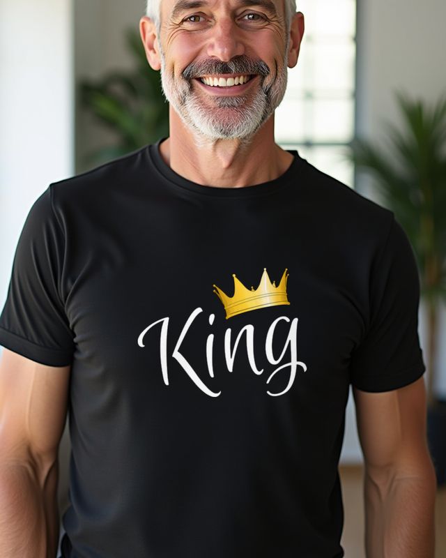 King - Bold Statement Design for Men and Couples β T-Shirt