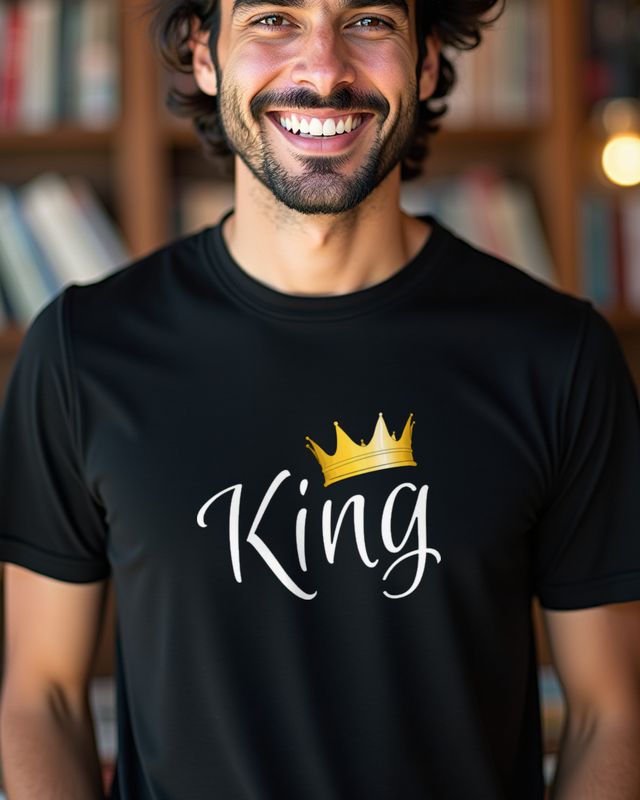 King - Bold Statement Design for Men and Couples β T-Shirt