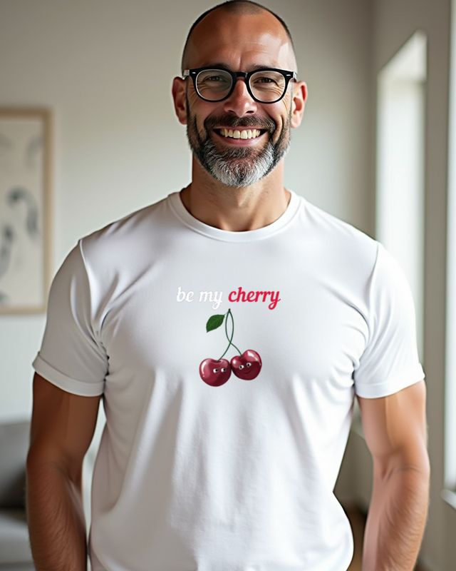 Be My Cherry - Sei meine Kirsche Valentinstag Motiv – T-Shirt