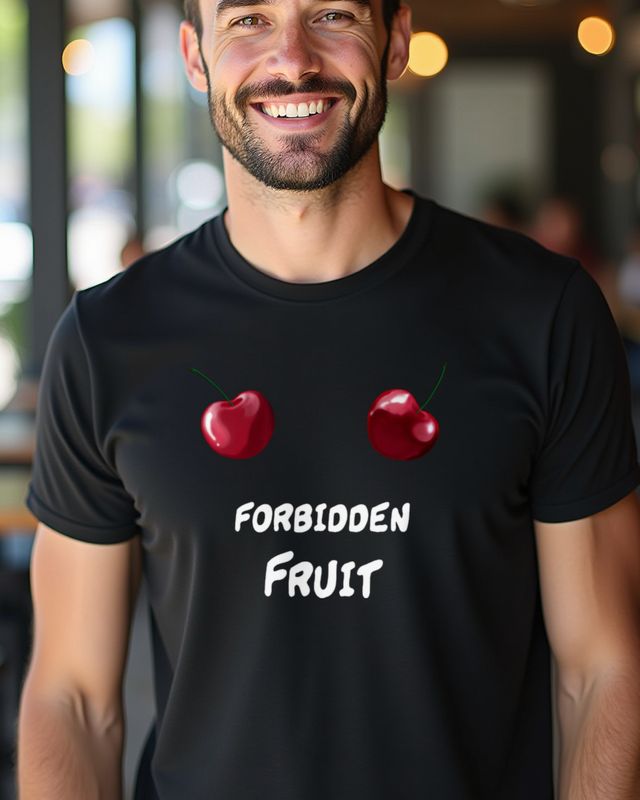 Freche Kirschen - Forbidden Fruit - Lustiges Kirsch Motiv – T-Shirt