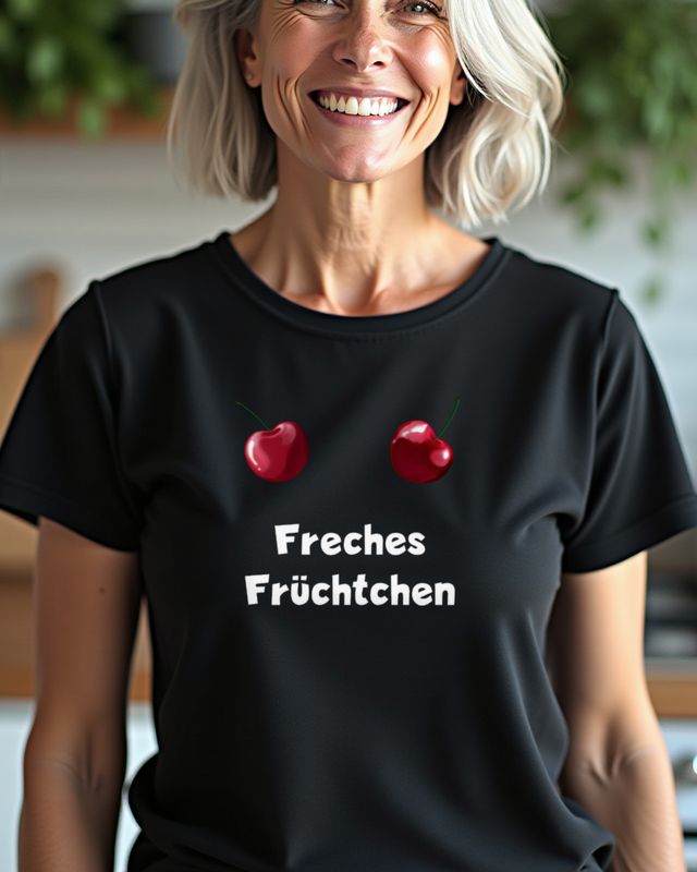 Kirschen Freches Früchtchen - Lustiges Obst Motiv – T-Shirt