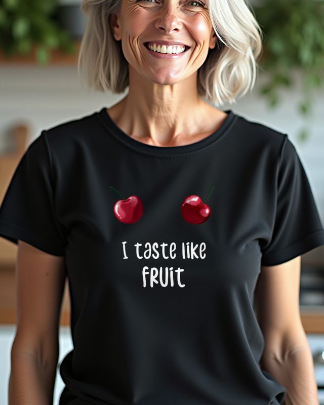 Kirschen Taste like Fruit - Freches Obst Motiv – T-Shirt