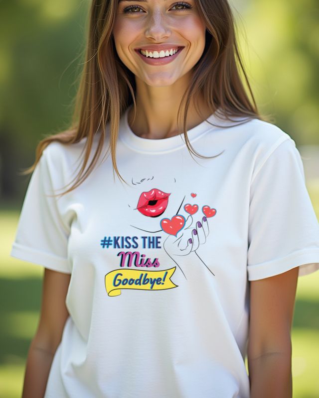 Kiss The Miss - Funny Bachelorette Party Bride Shirt β T-Shirt