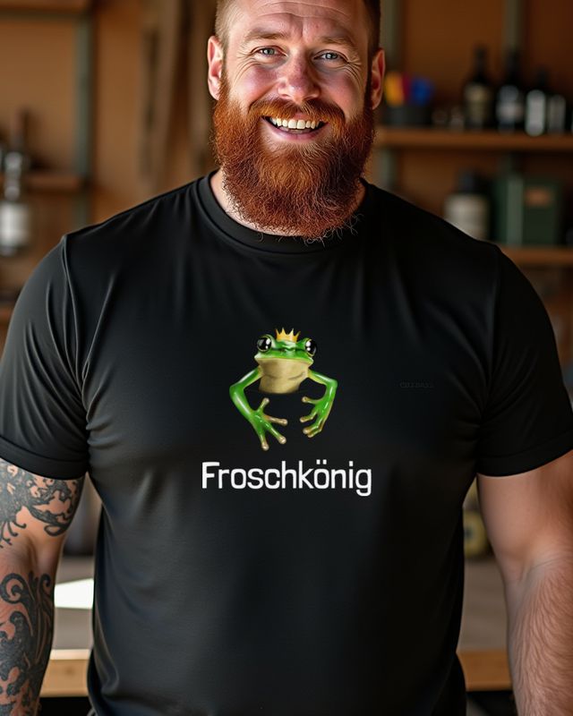 Kleiner süßer Frosch als Froschkönig - Frosch Geschenk – T-Shirt