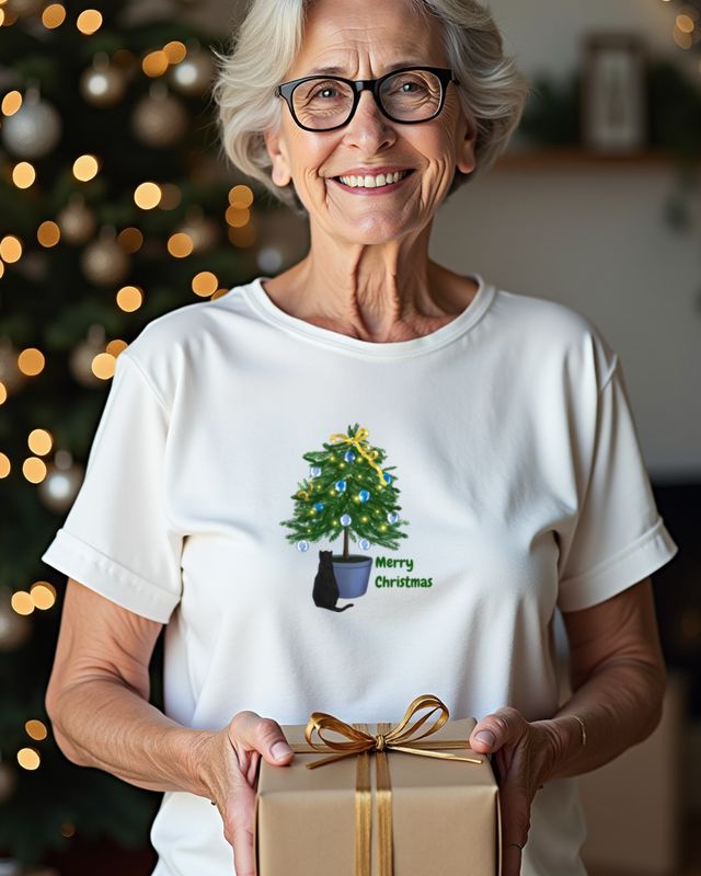 Kleiner Weihnachtsbaum - Merry Christmas - Festliches Motiv – T-Shirt