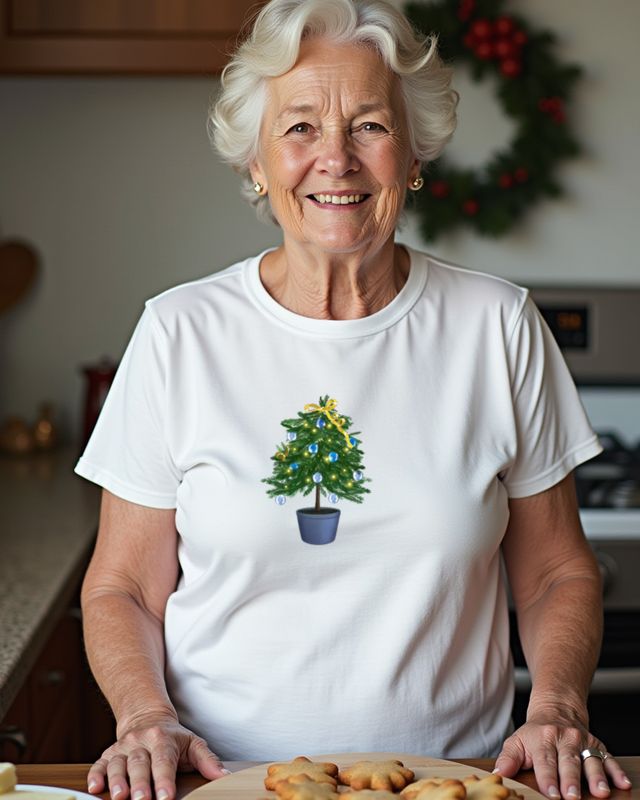 Kleiner Weihnachtsbaum - Süßes Tannenbaum Motiv – T-Shirt