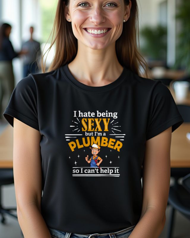 I Hate Being Hot But I'm a Plumber - Funny Tee β T-Shirt