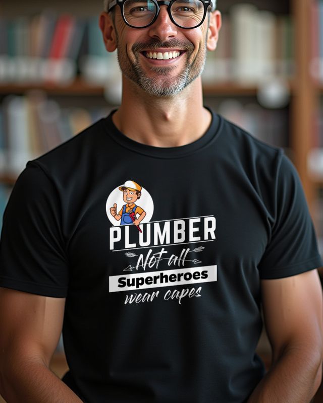 Plumber Not All Superheroes Wear Capes - Hero β T-Shirt