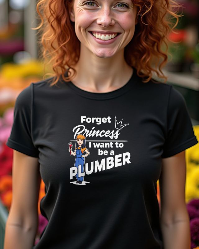 Klempnerin - Forget Princess - Geschenk für Frauen – T-Shirt