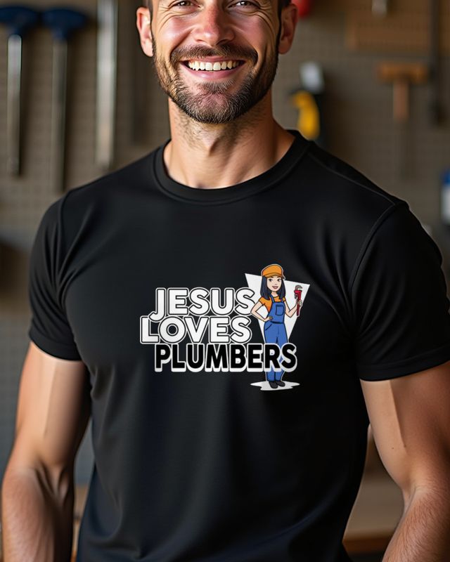 Jesus Loves Plumbers - Christian β T-Shirt