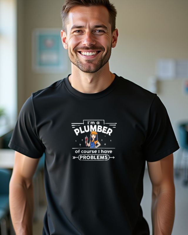 Of Course I Have Problems - Funny Female Plumber Tee