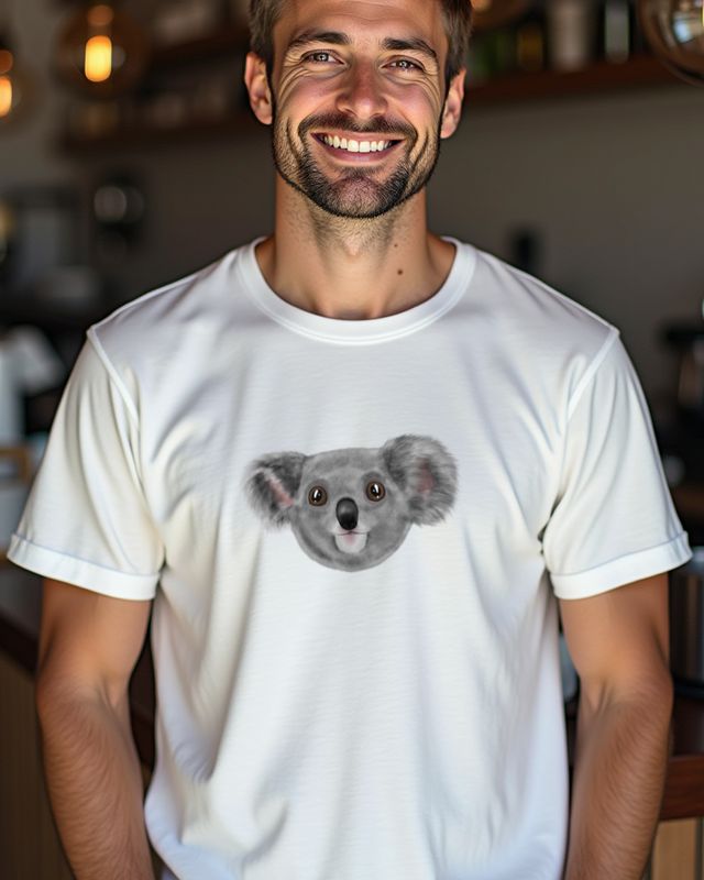 Koala Kopf - Süßes Koalabär Motiv für Australien Fans – T-Shirt