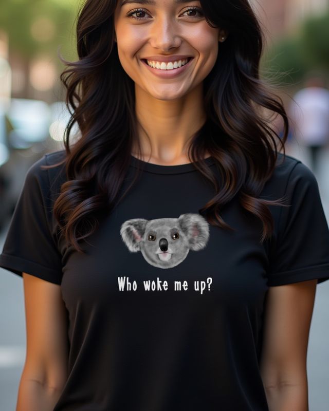 Koala Who Woke Me Up - Lustiges Morgenmuffel Shirt – T-Shirt
