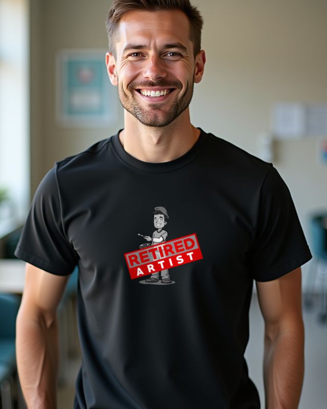Künstler im Ruhestand - Lustiges Rente Geschenk Kunst – T-Shirt