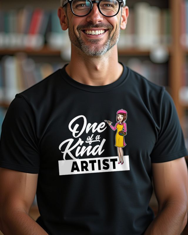Unique Woman Artist - One of a Kind Saying Tee β T-Shirt