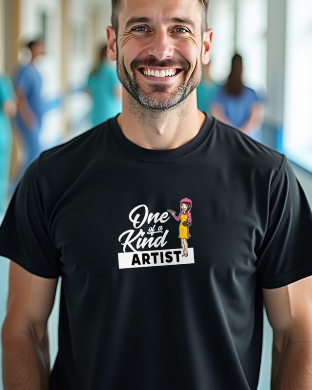 One of a Kind - Künstlerin Geschenk mit Spruch – T-Shirt