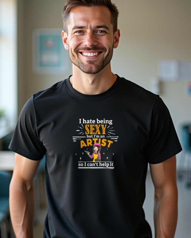 Can't Help It Artist - Frecher Künstlerin Spruch – T-Shirt