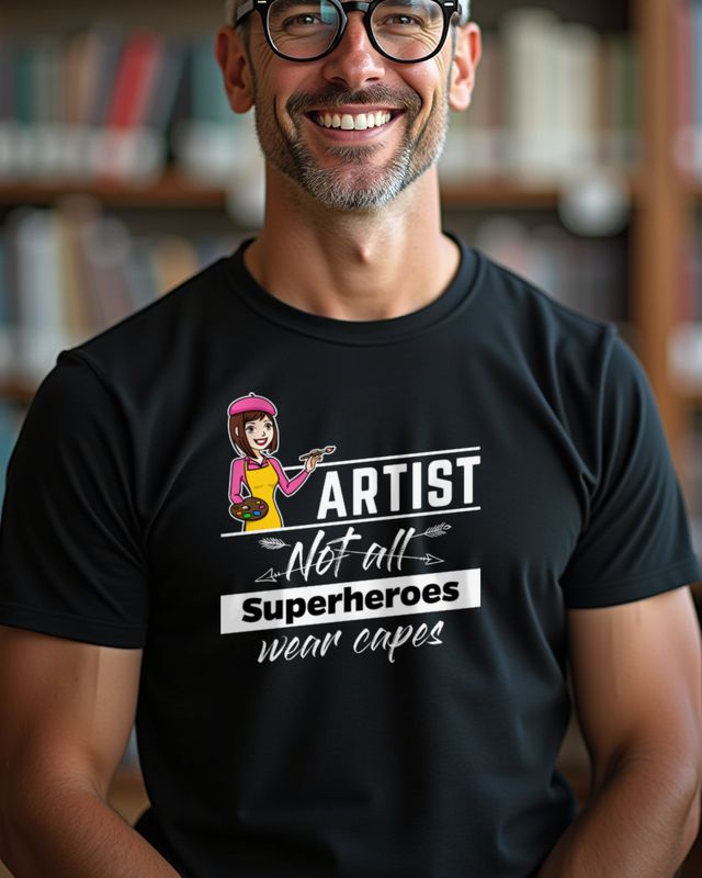 Not All Superheroes Wear Capes - Artist Hero β T-Shirt
