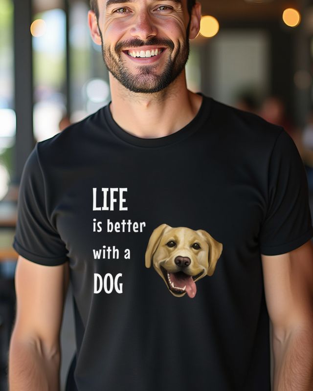 Labradoodle Life Is Better with a Dog - Dog Lover Design – T-Shirt