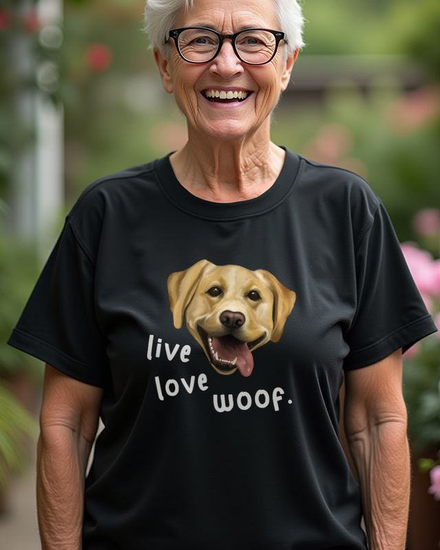 Labrador Live Love Woof - Geschenk für Hundefreunde