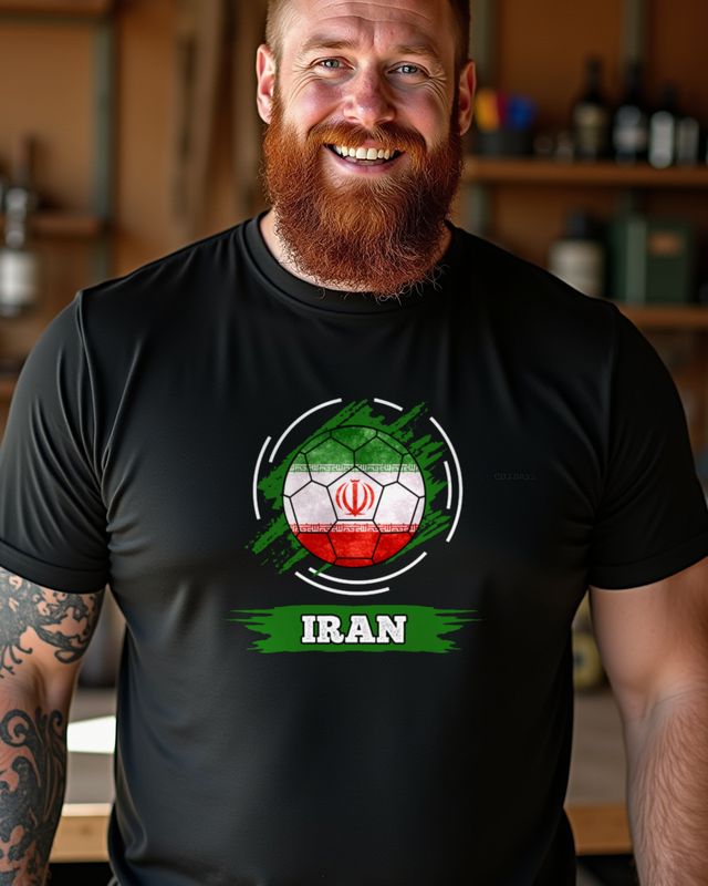 Länderflagge Iran - Fan Motiv für Heimatliebe – T-Shirt