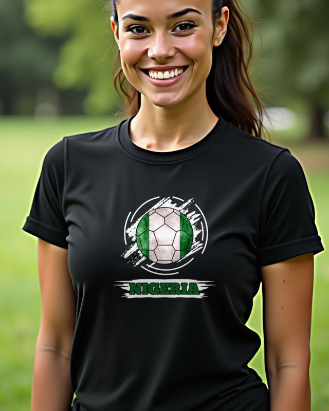 Nigerian Flag Design - Proud Nigeria Supporter Gift β T-Shirt