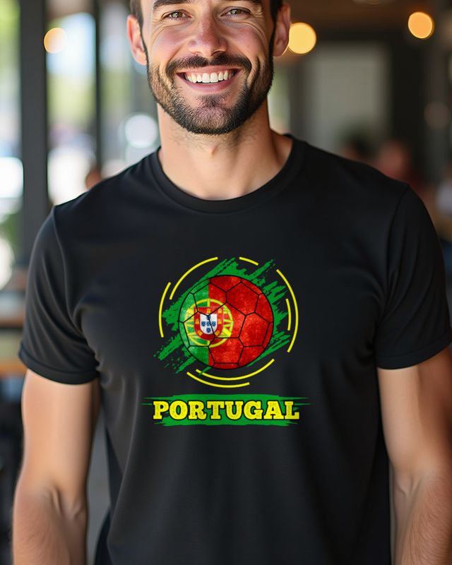 Länderflagge Portugal - Fan Motiv für Heimatliebe – T-Shirt