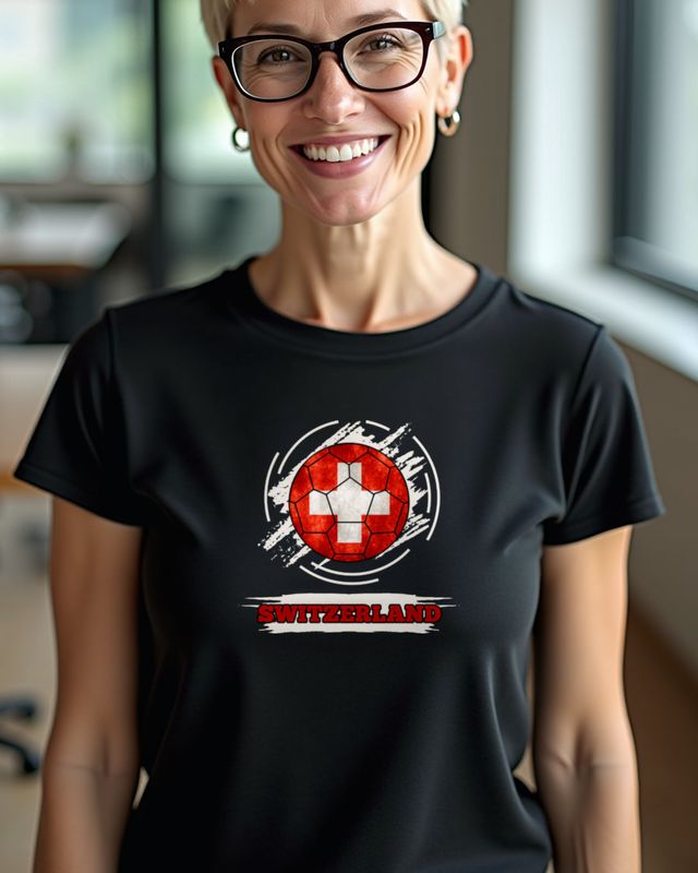 Swiss Flag Design - Proud Switzerland Supporter Gift β T-Shirt