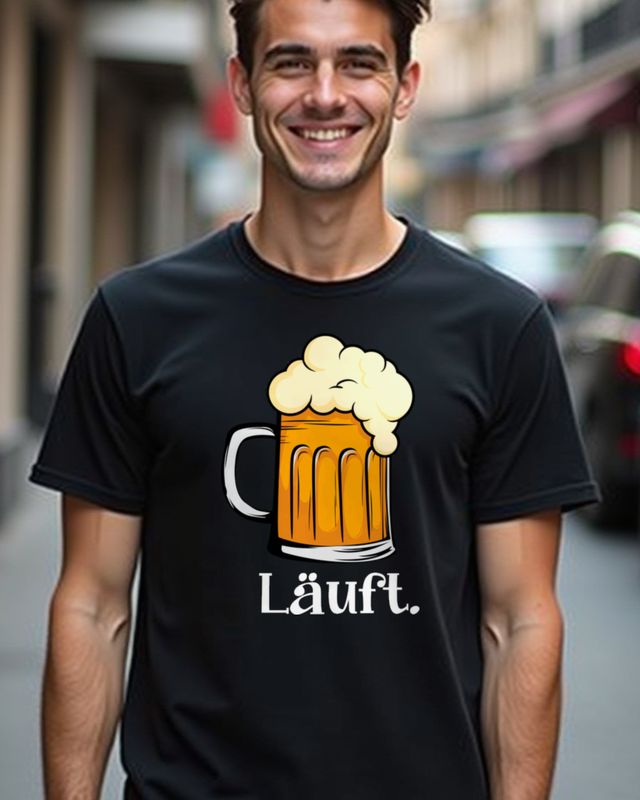 Läuft Beer - Funny German Beer Saying Gift – T-Shirt