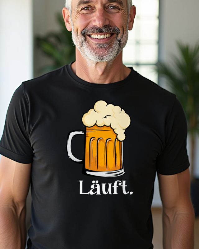 Läuft Beer - Lustiger Bier Spruch für Biertrinker – T-Shirt