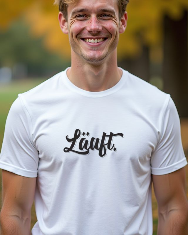 Läuft - Lustiger Spruch für alle, bei denen es läuft – T-Shirt