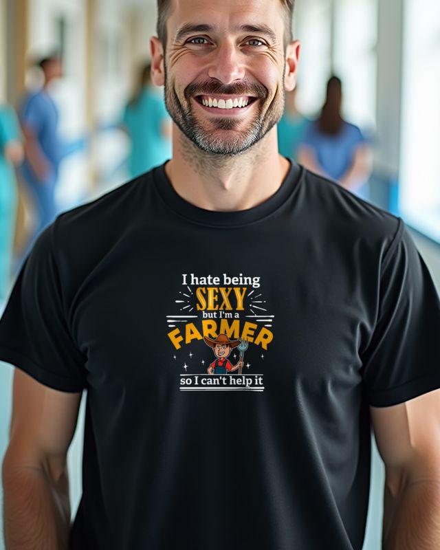 I Hate Being Attractive, I'm a Farmer - Comic – T-Shirt