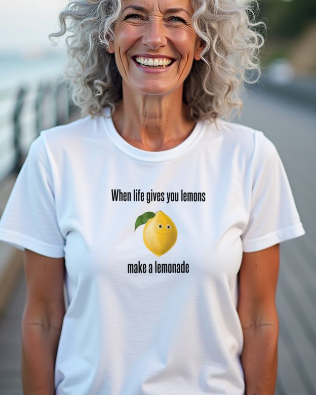 Life Gives You Lemons Make Lemonade - Motivations Spruch – T-Shirt