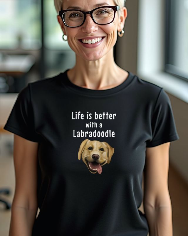 Life Is Better with a Labradoodle - Doodle Dog Lover Gift β T-Shirt