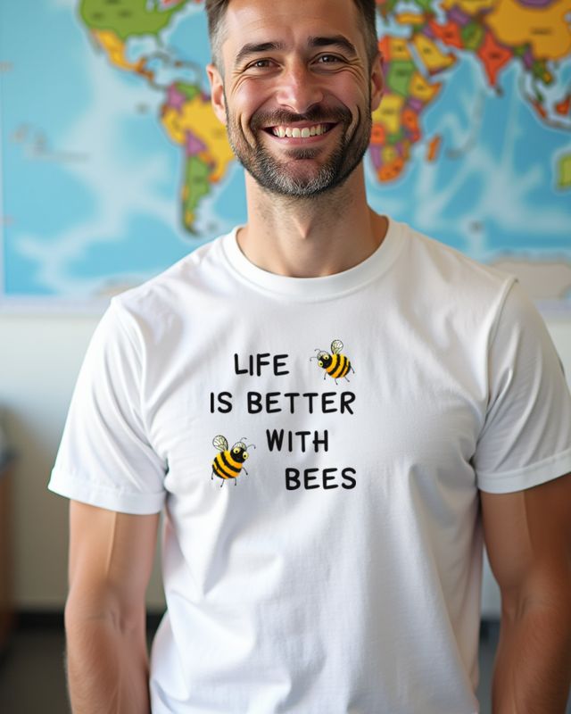 Life Is Better with Bees - Bienen Geschenk für Imker – T-Shirt