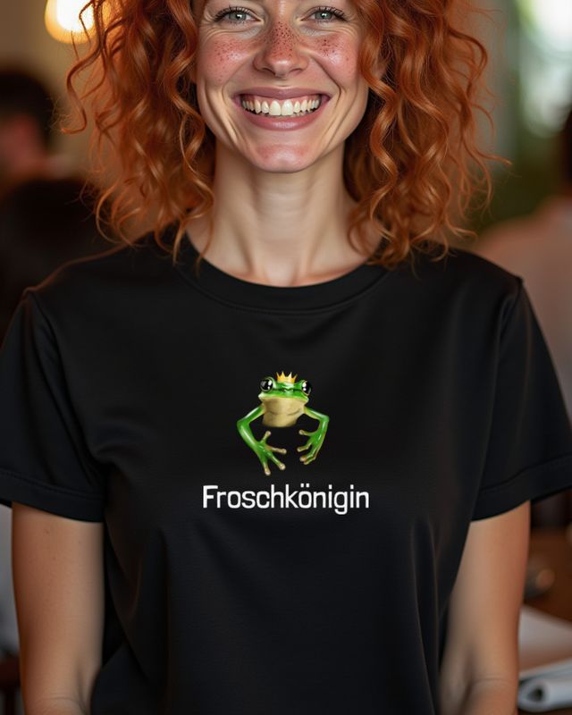 Little Cute Frog Queen - Frog Lover Gift for Women – T-Shirt