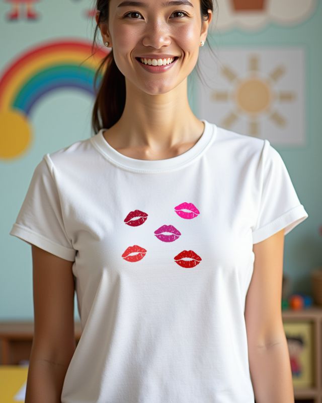 Many Lips - Kiss Mouth Pattern for Women and Couples β T-Shirt