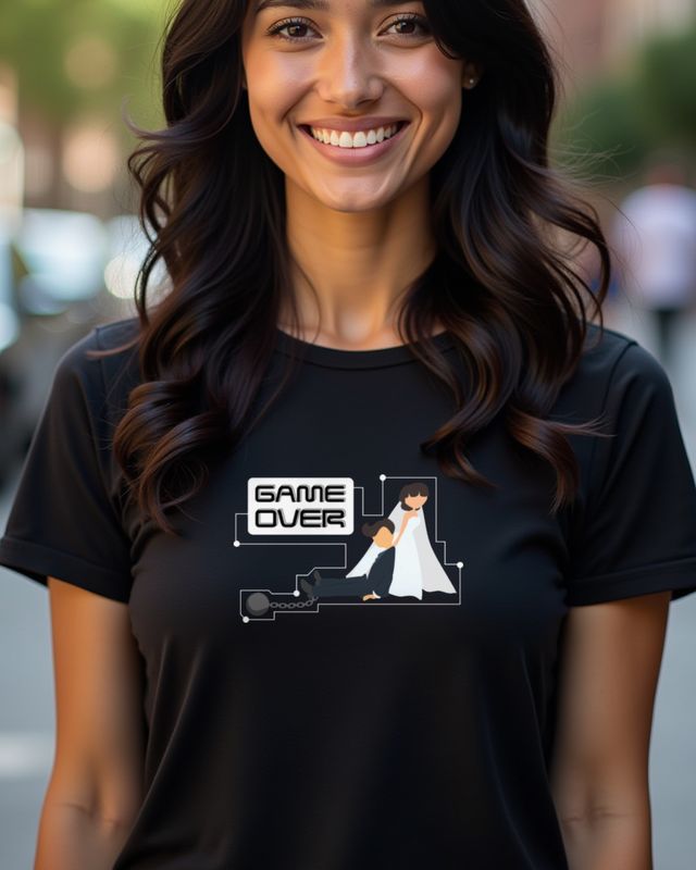Married Bachelor Game Over - Lustiges JGA Shirt Bräutigam – T-Shirt