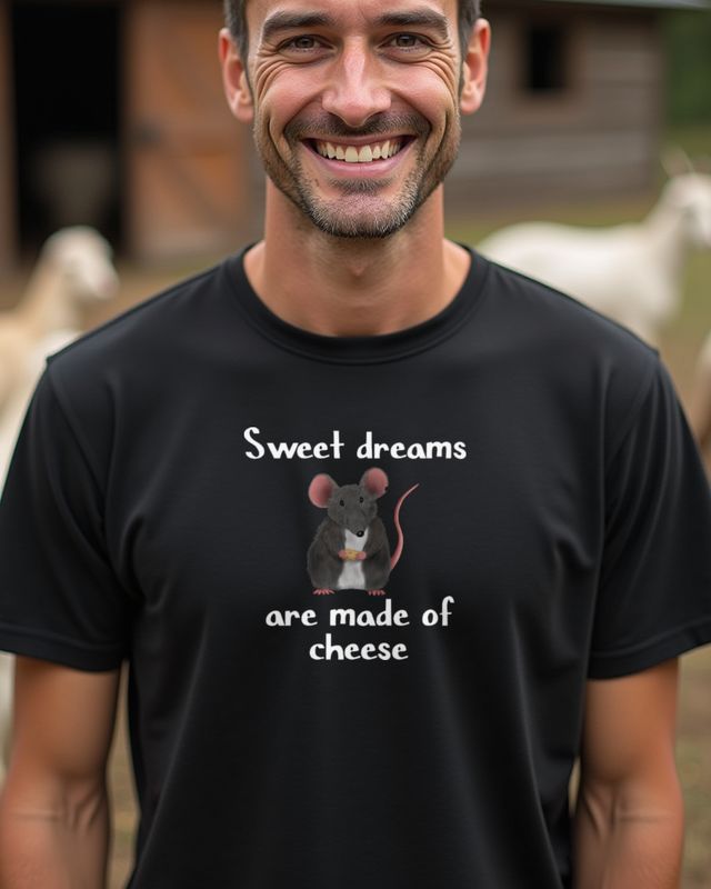 Dreams Made of Cheese - Funny Mouse and Rat Gift โ T-Shirt