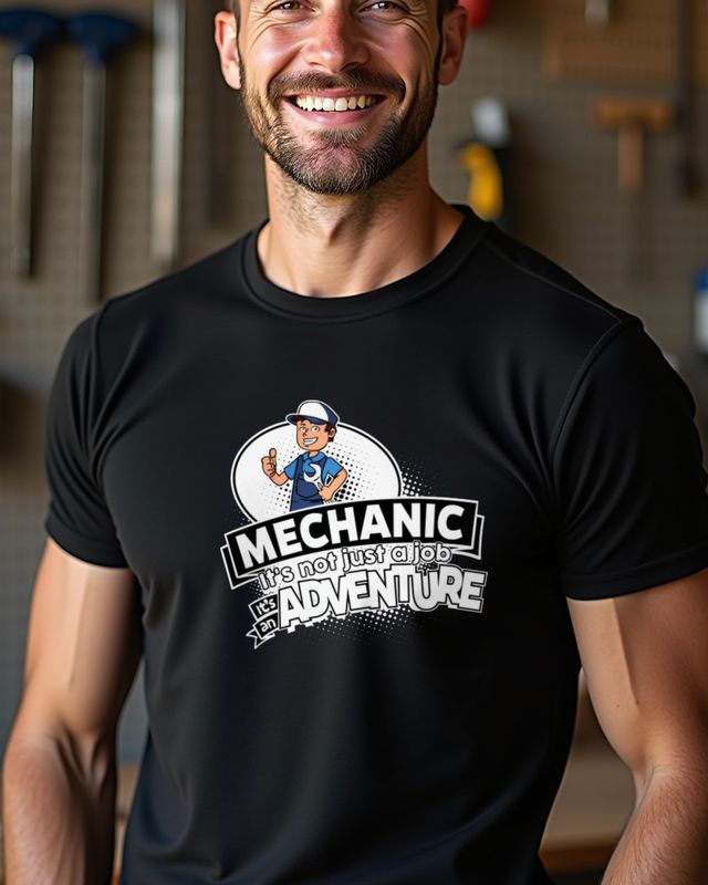 Mechanic Not a Job but an Adventure - Funny Mechanic Gift – T-Shirt